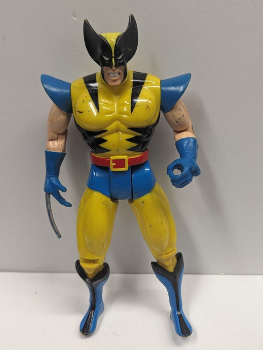  1993 Wolverine Action Figure 10" X-Men Marvel Toy Biz Yellow (Broken Claw)