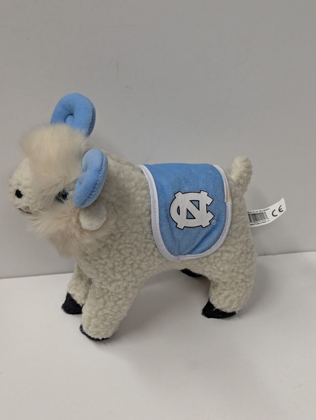 8" UNC North Carolina Tarheels mascot factory plush 