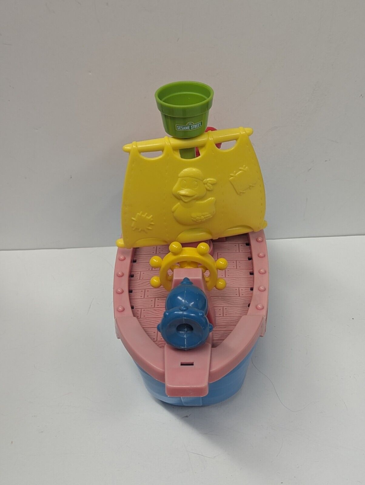 Tyco Vintage Sesame Street Elmo Sinking Pirate Ship Bath Toy 1998