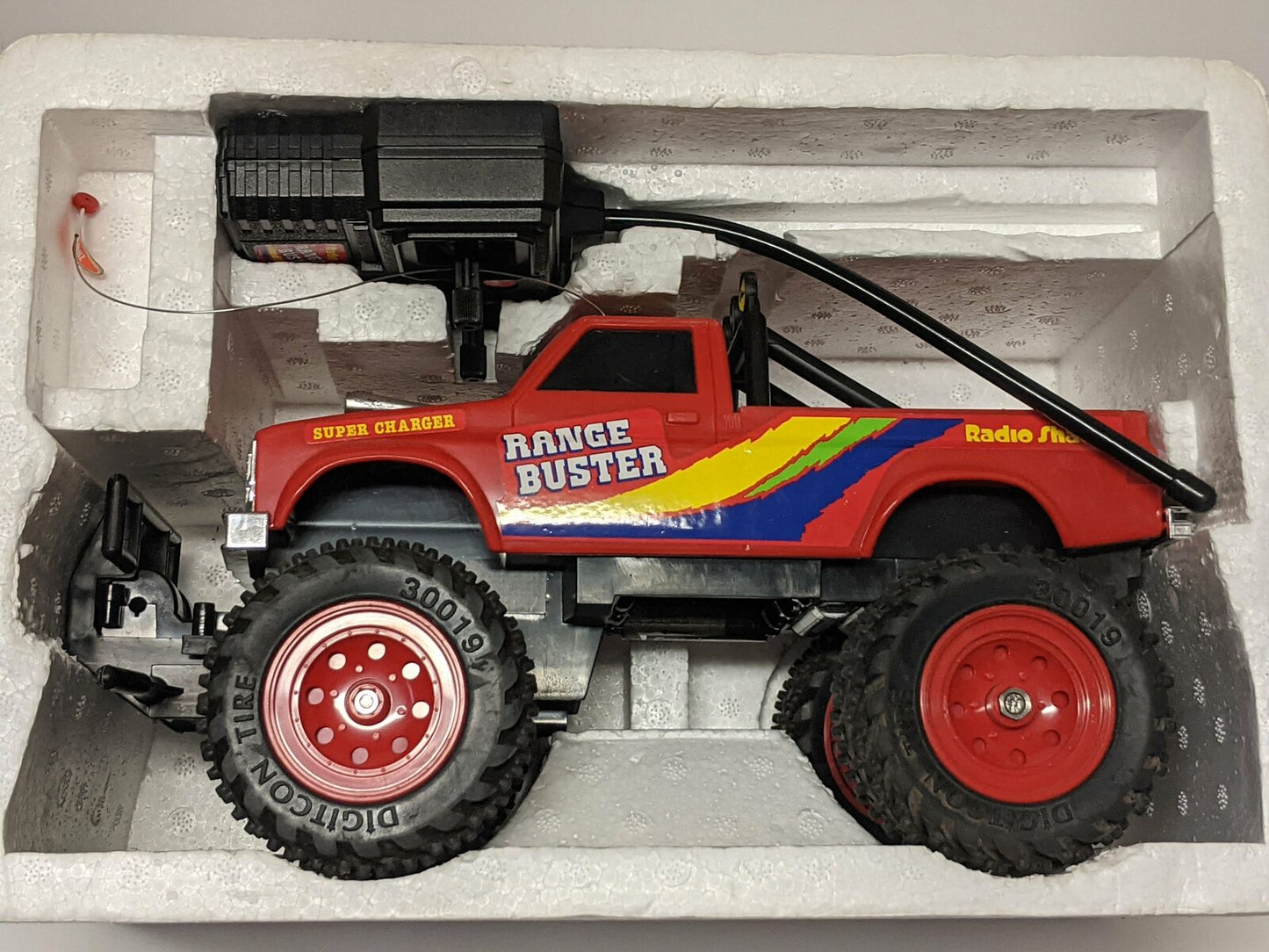 Vintage Radio Shack Radio Controlled Ranger Buster Red Variant RARE CIB