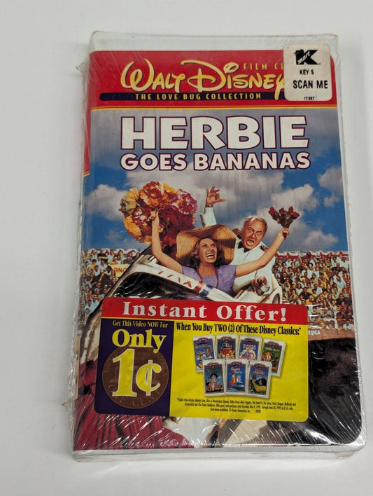 Herbie Goes Bananas (VHS) Love Bug Collection Brand New Sealed