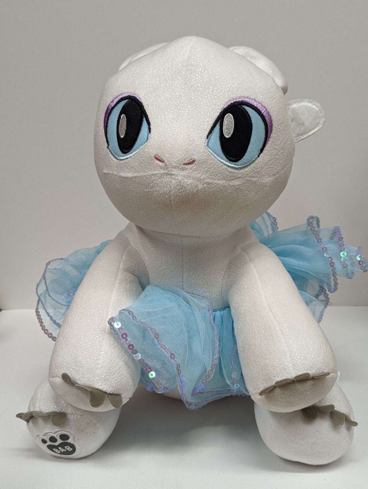 How to Train Your Dragon White Light Fury Build a Bear Plush