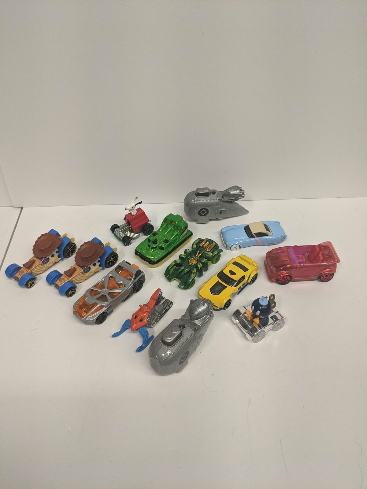 Lot of 13 Hot Wheels, Mario Bomb, Toy Story Loose