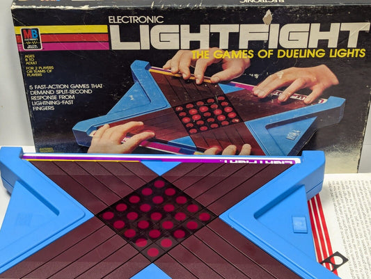 LIGHTFIGHT Electronic Game of Dueling Lights, Milton Bradley 1981 (Untested)