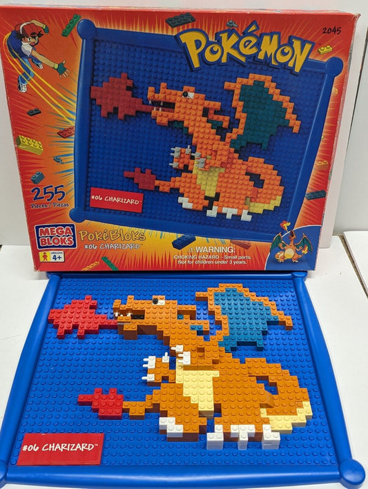 Pokemon Mega Bloks Pokebloks #06 Charizard #2045- COMPLETE Vintage 2000