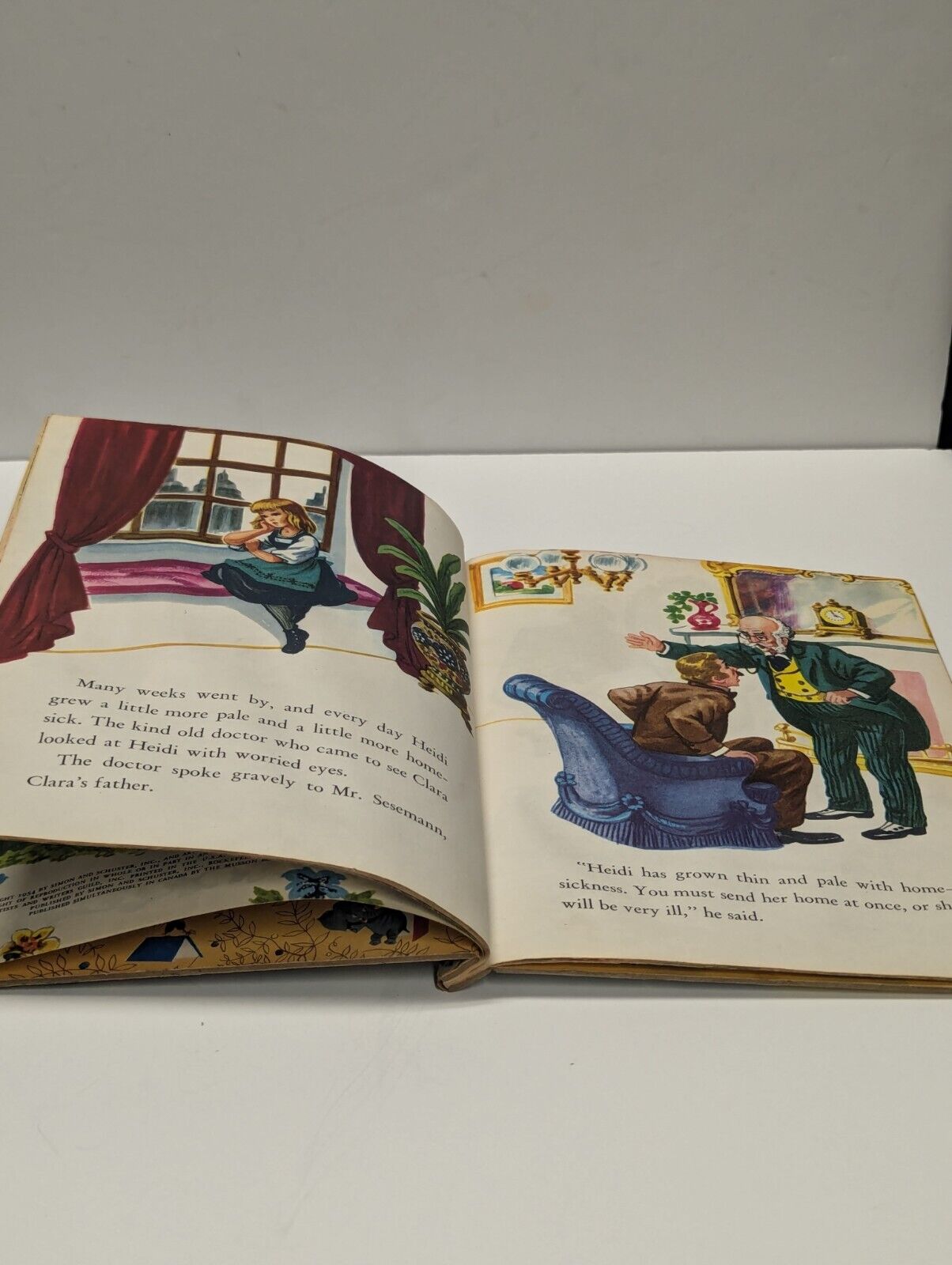 A Little Golden Book - Heidi 1954 Johanna Spyri