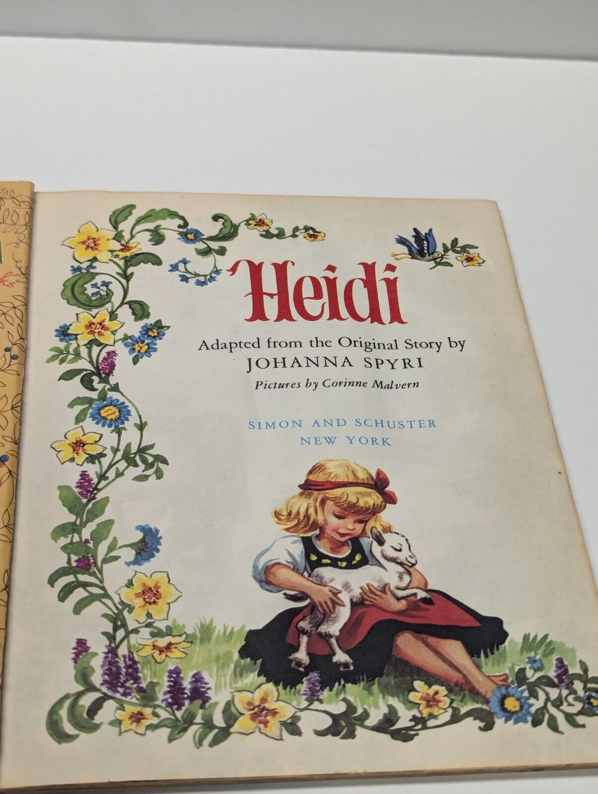 A Little Golden Book - Heidi 1954 Johanna Spyri