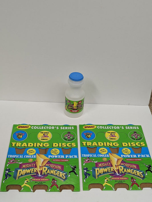 Power Rangers Tropical Cooler Box & Empty Bottle USED