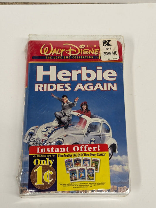 Herbie Rides Again (VHS, 2000, The Love Bug Collection) Brand New Sealed