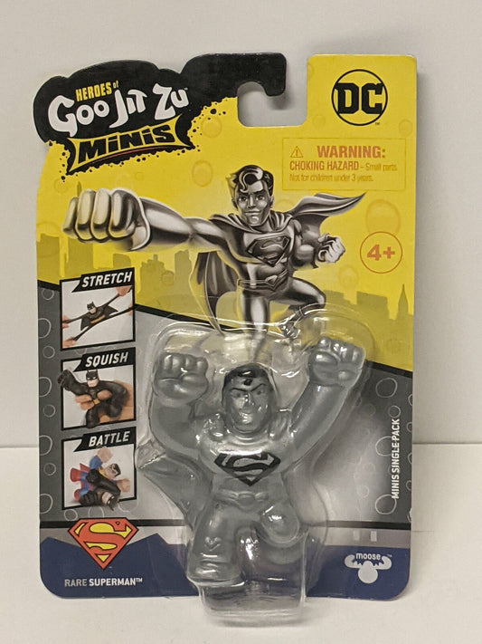 Mini Goo Jit Zu Rare Superman- Silver Chase Variant