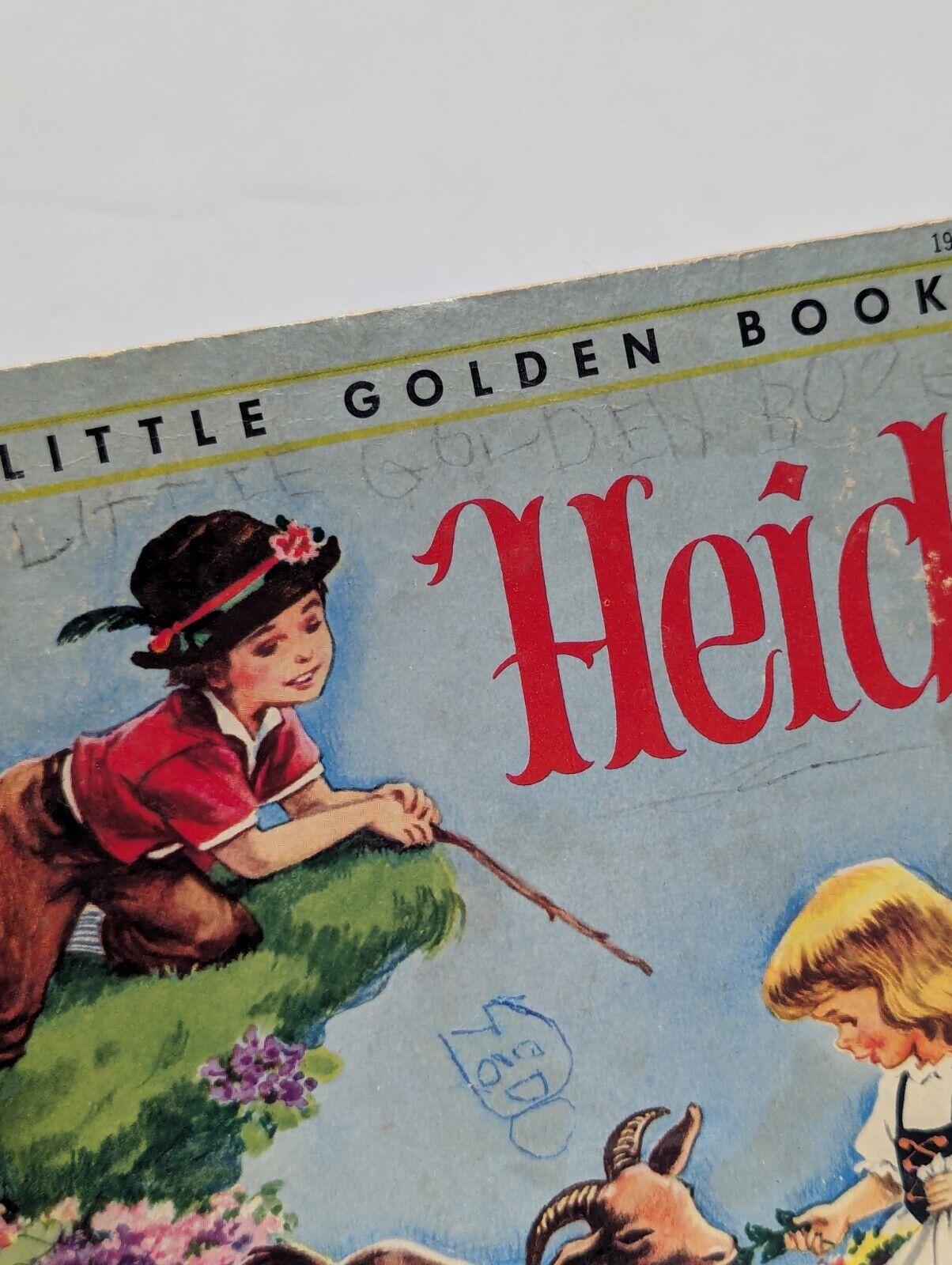 A Little Golden Book - Heidi 1954 Johanna Spyri