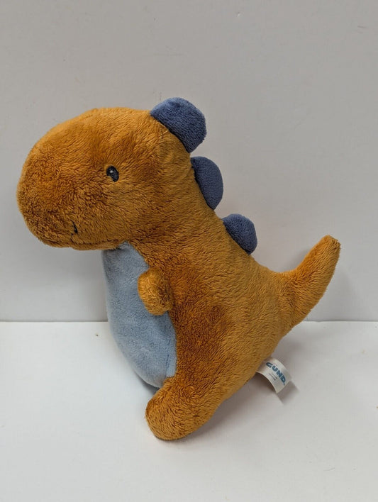 Baby Gund Crom Orange Dinosaur Rattle T-Rex Plush 9"