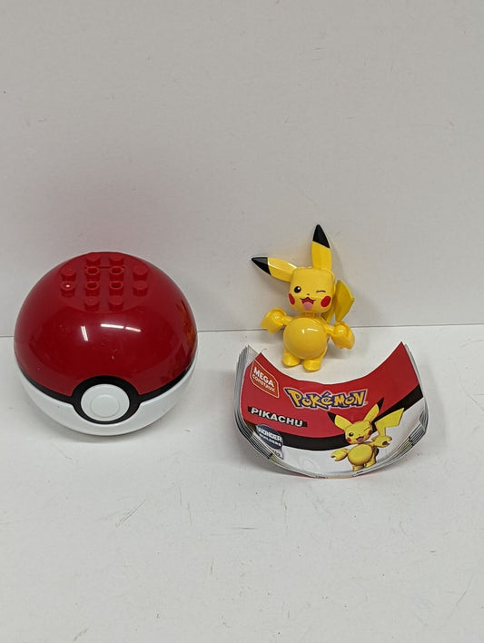 Mega Construx Pikachu Loose in Pokeball