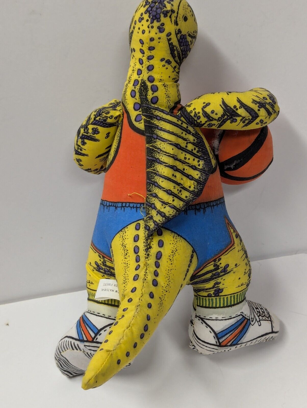 Vintage Applause Stuffed Fabric Plush Sports Dinosaur, Set Of 4