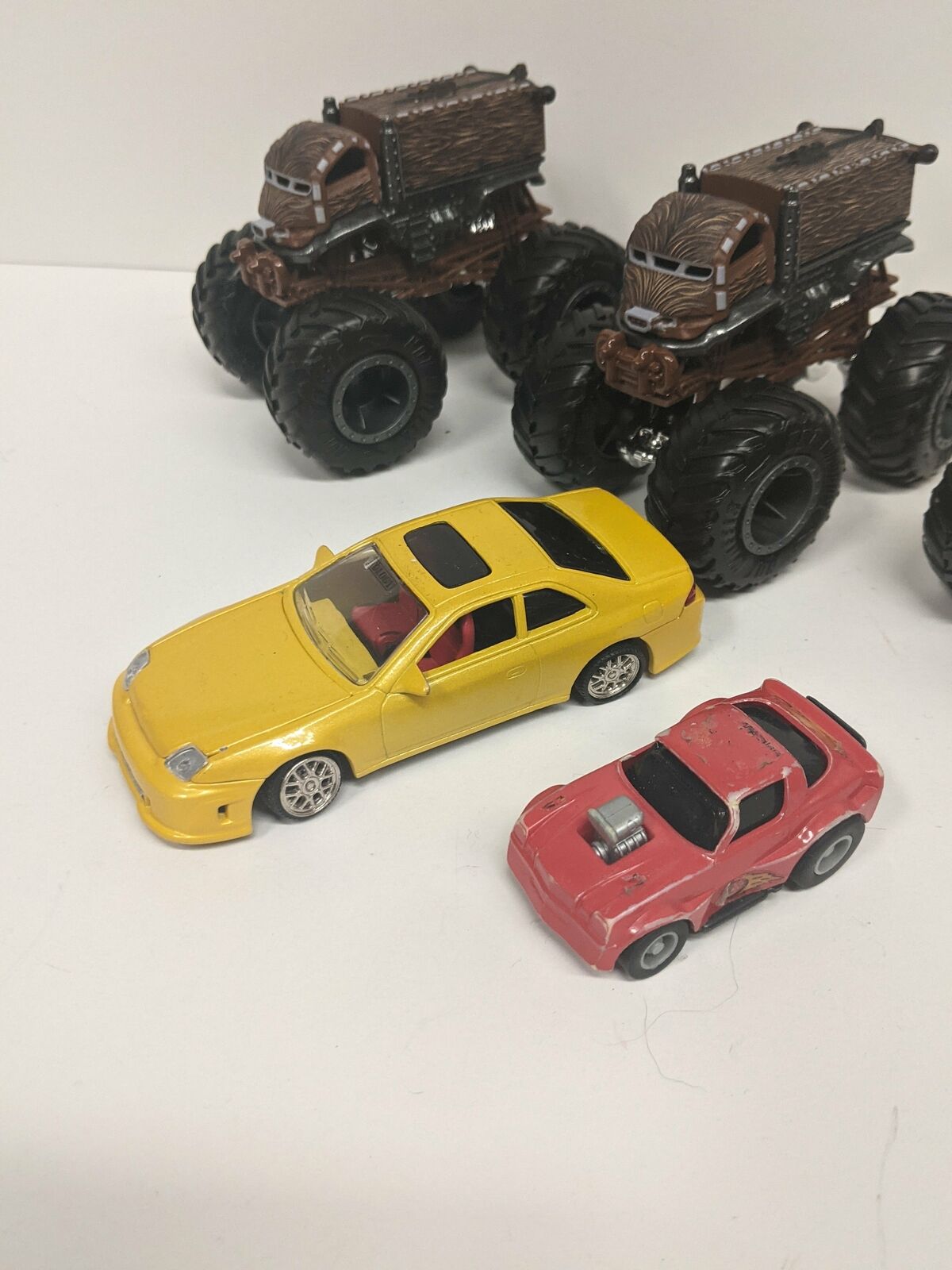 Lot of 6 Cars & Monster Trucks Loose