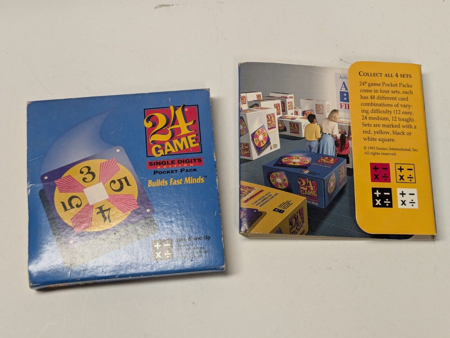 Suntex 24 Game: Single Digits Edition Pocket Pack #3398 *COMPLETE 