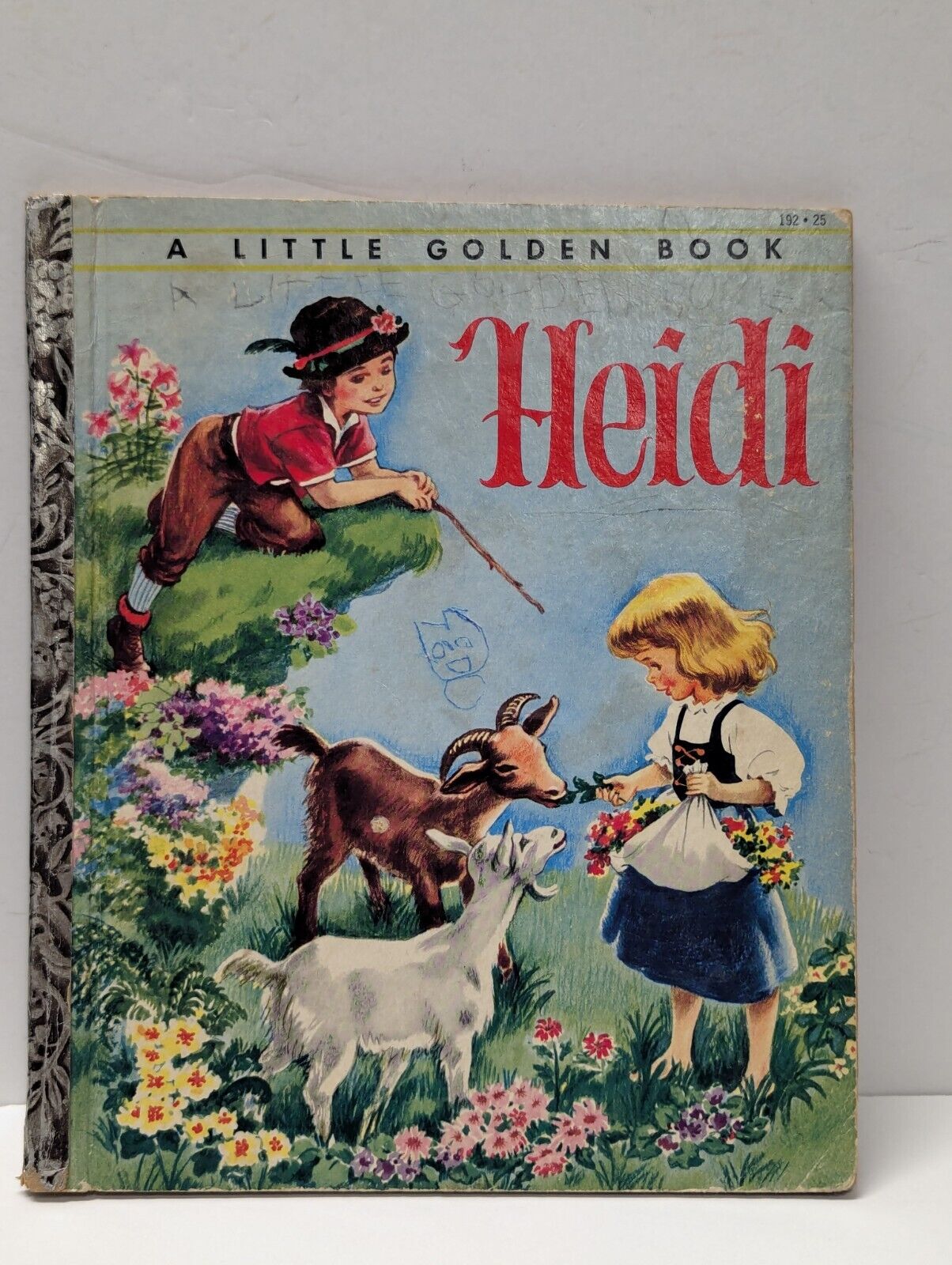 A Little Golden Book - Heidi 1954 Johanna Spyri