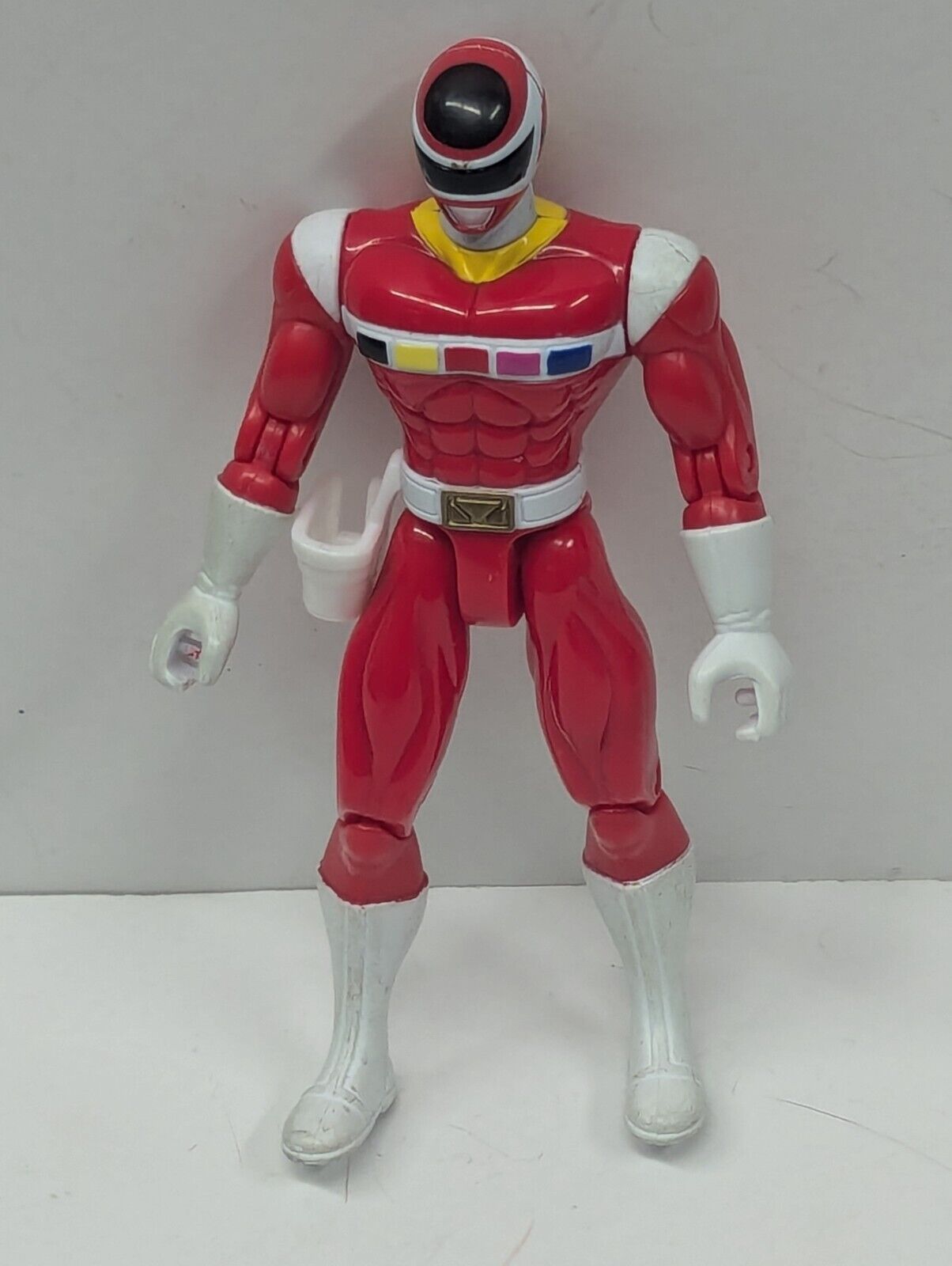 Power Ranger Red Space Action Figure 1997 Bandai 5.5" With Working Light