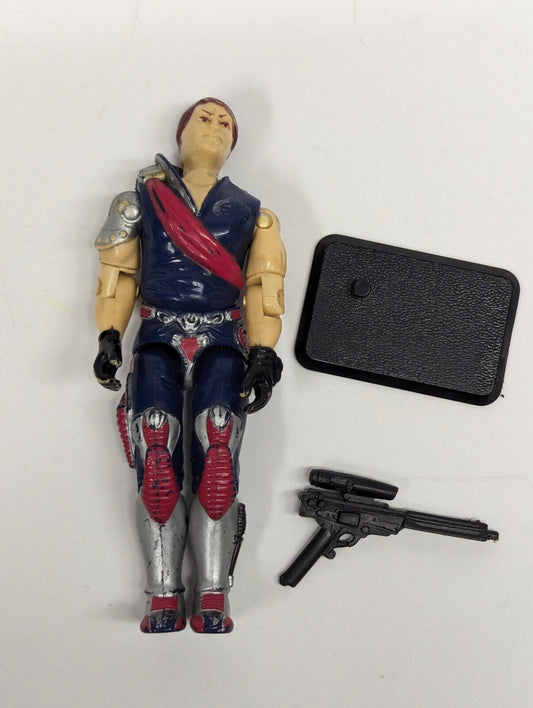 1985 Gi joe Vintage Tomax Figure ARAH Cobra Crimson