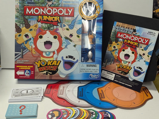 Monopoly Junior Yo-Kai Watch - Missing Medallion, 100% Complete