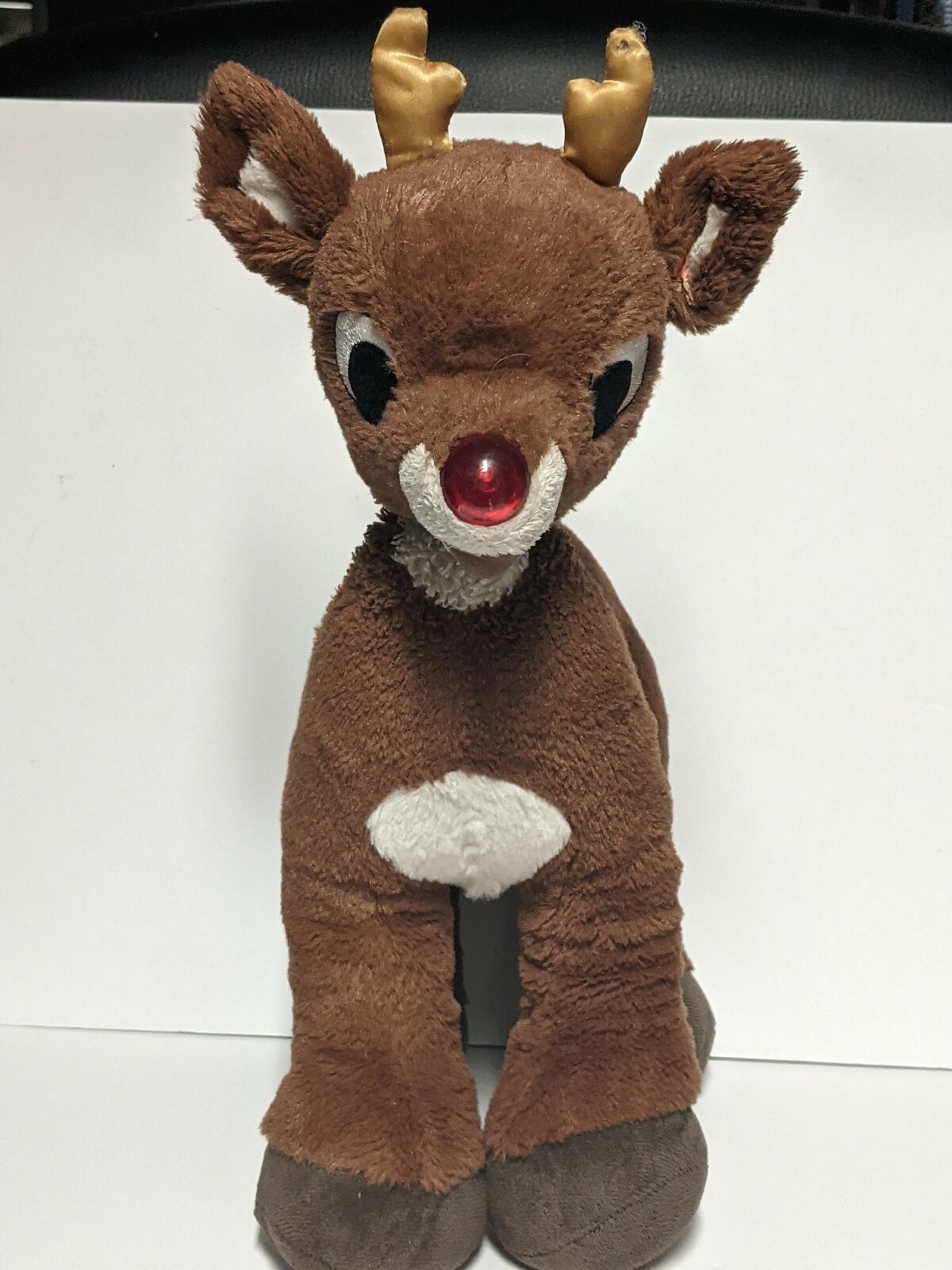 Build A Bear 15" Rudolph The Red Nose Reindeer Plush