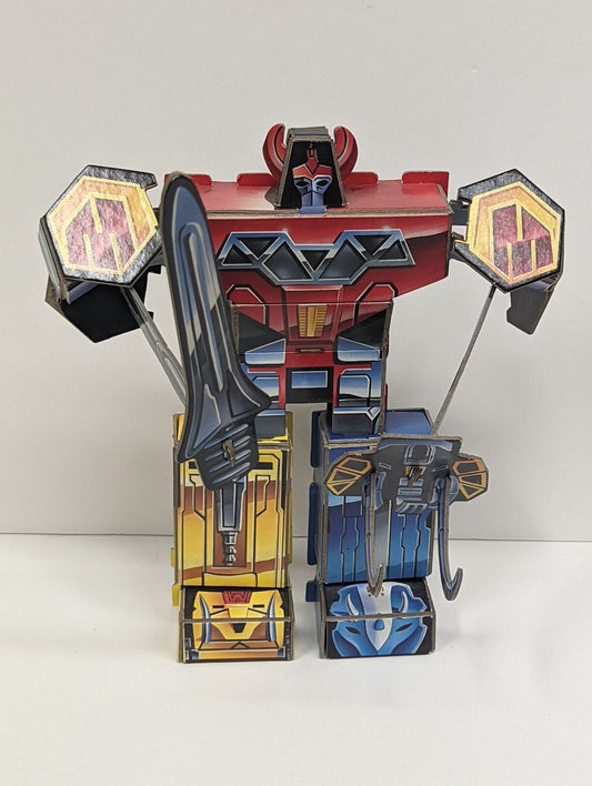 1994 Power Rangers Megazord 3D Figure Puzzle by RoseArt