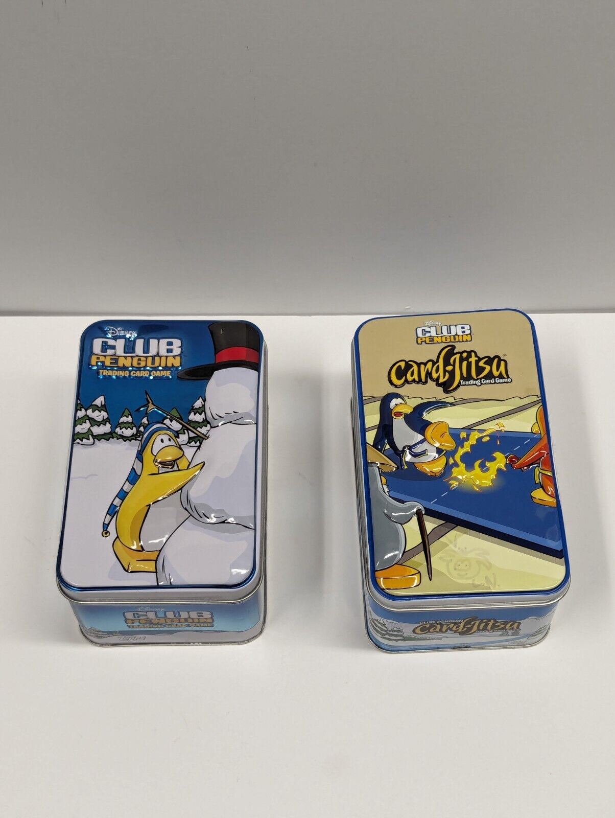 Topps Disney Club Penguin Card-Jitsu 70 Card Lot w/t Foil Cards, Poster & Tins