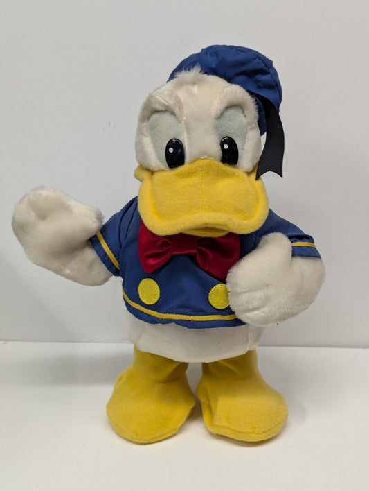 1987 Walt Disney World of Wonder Donald Duck with Tag Battery Operated 