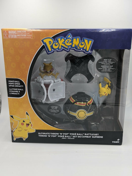 Pokemon Ultimate Throw N Swap Pokeball Battle Set Feat. Abra & Pikachu MISB