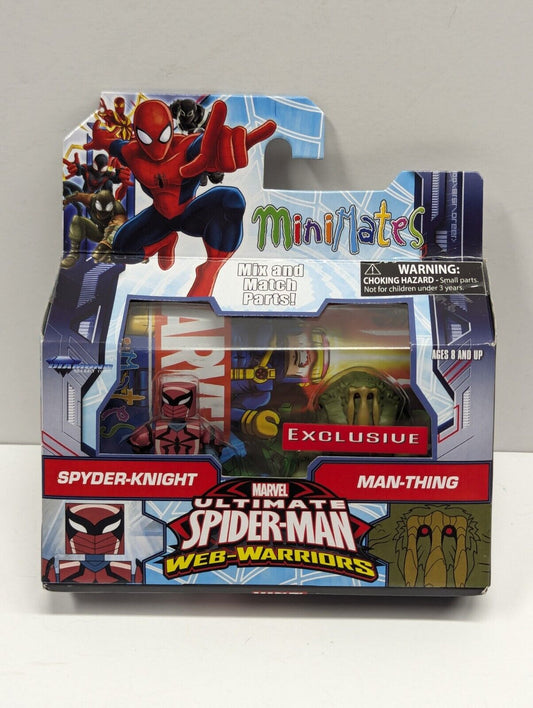 Marvel Minimates Walgreens Wave 2.5 Web Warriors Spyder-Knight and Man-Thing 