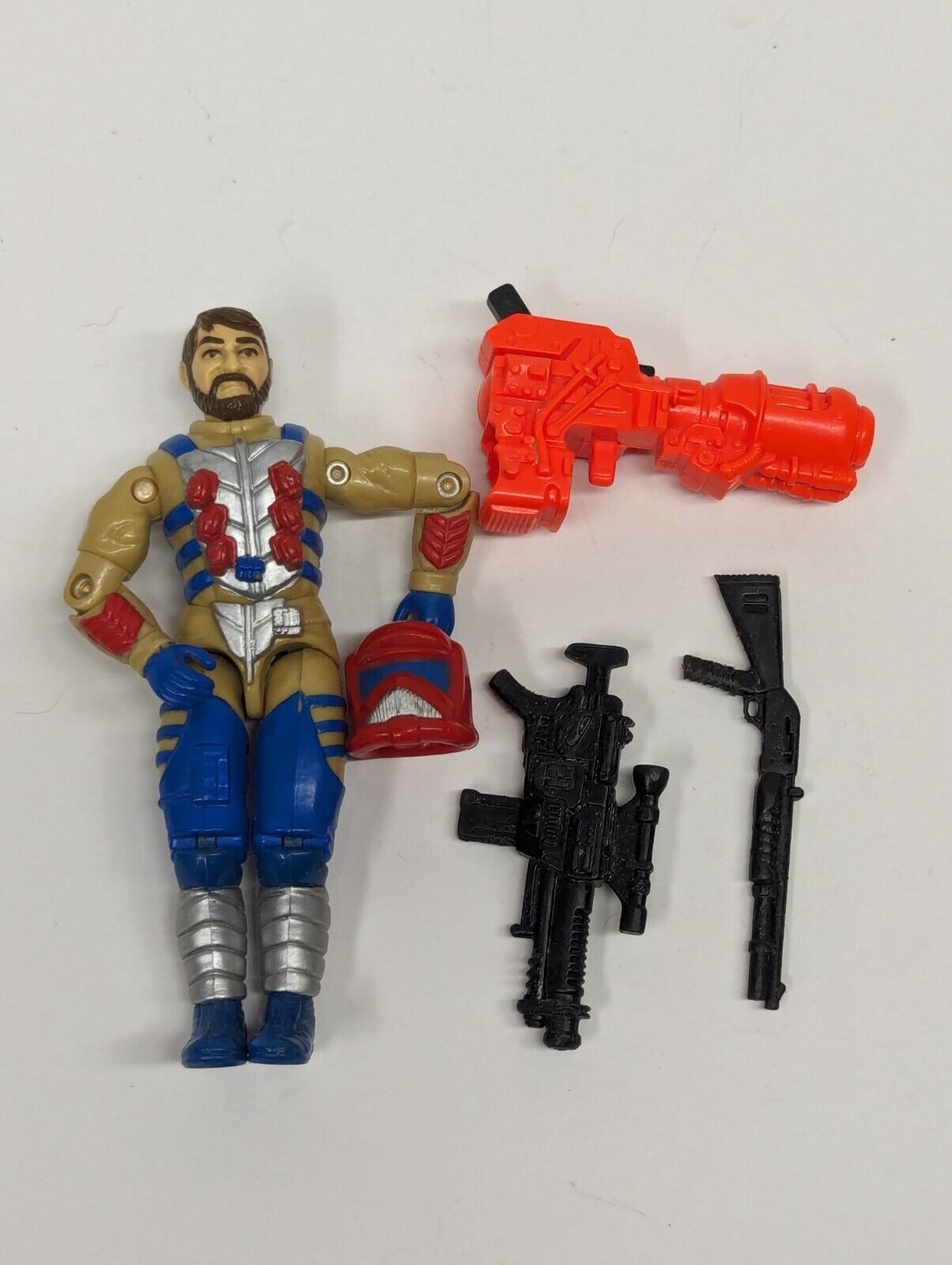 1993 G.I. Joe OZONE (V2) Astro-Infantry Trooper 3.75 inch with Accessories 