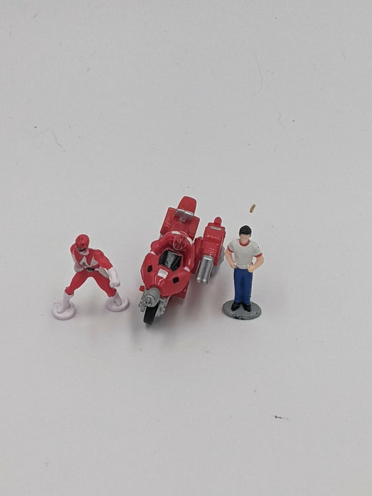 Vintage Power Rangers Micro Machines Red Ranger set LOOSE