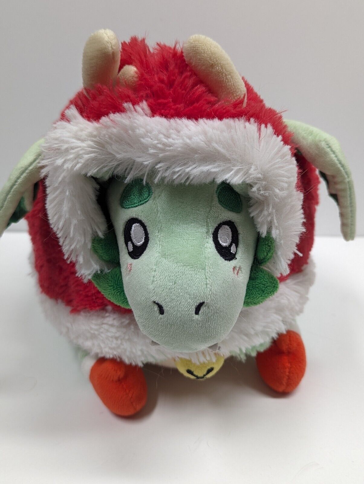 Squishable Original, Retired Green  Dragon Santa Suit Plushie 