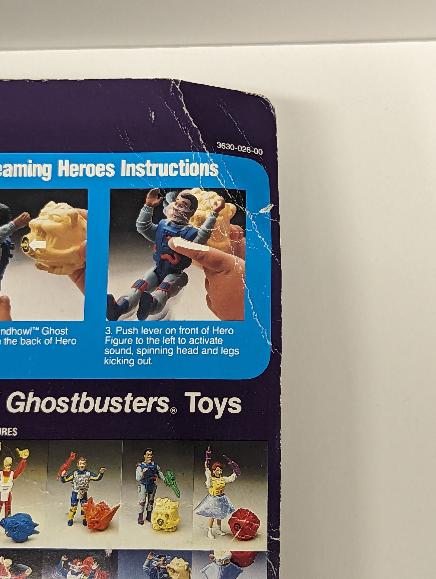 1988 Real Ghostbusters Winston Zeddmore Screaming Heroes on DAMAGED CARD 1C