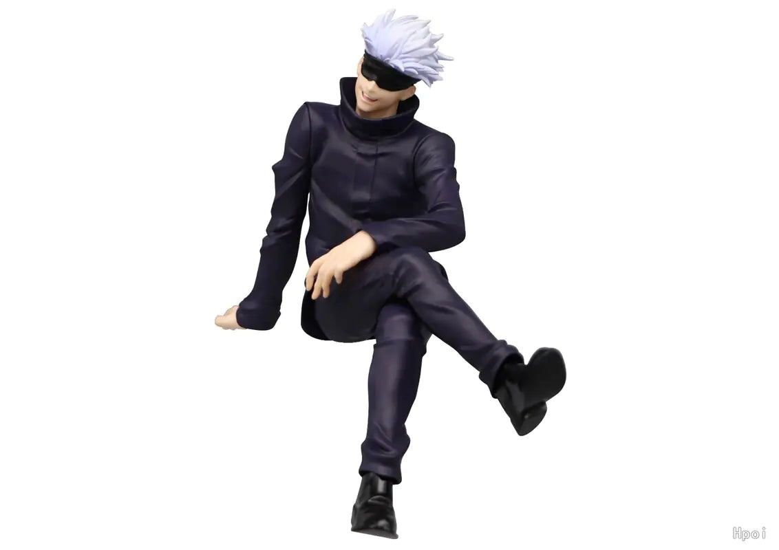 Jujutsu Kaisen Gojo Satoru Sitting Pressed Noodles Statue 15 CM