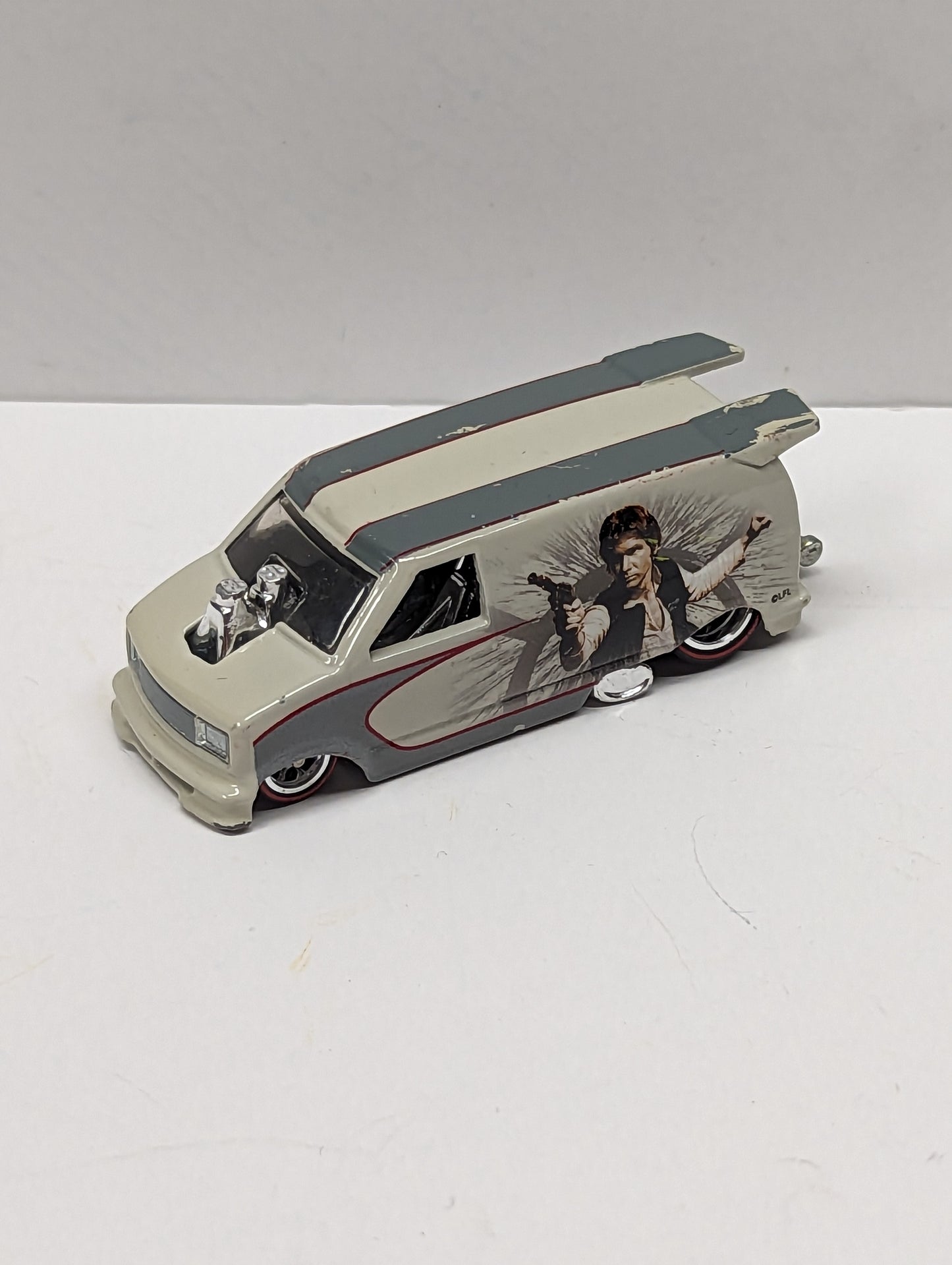 2012 Real Riders Star Wars Han Solo Astro Van Hot Wheels Loose 1D