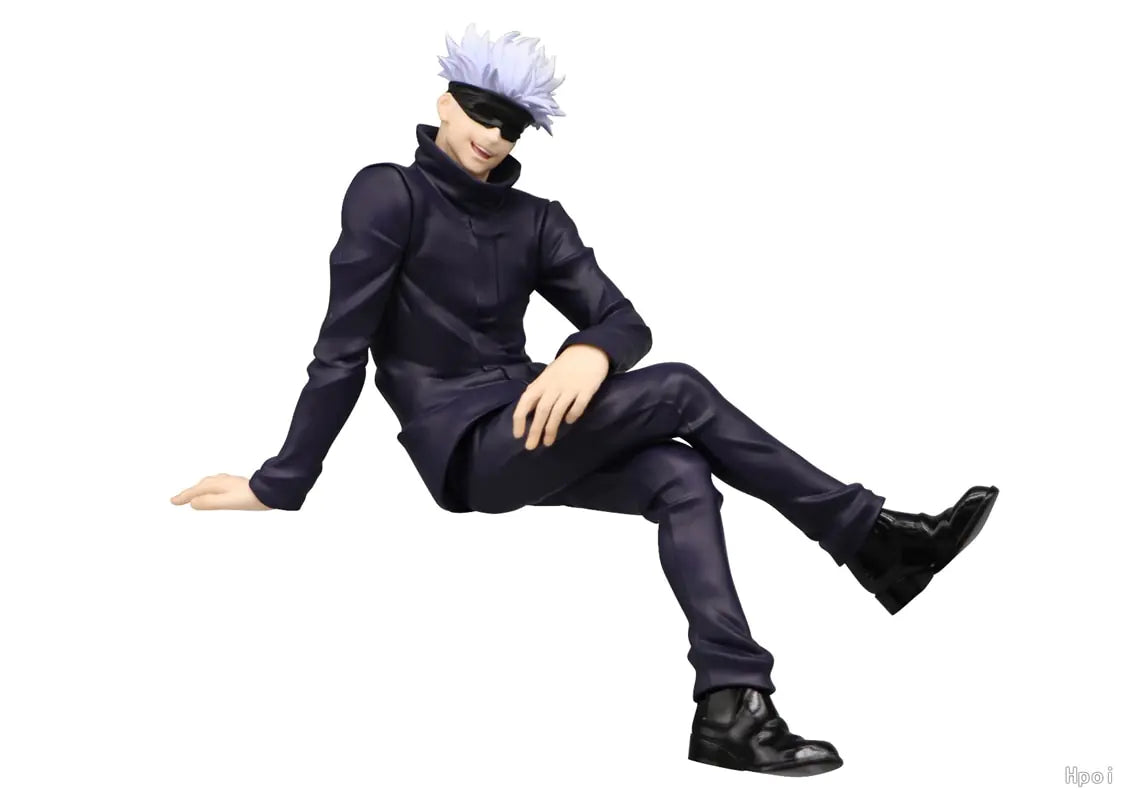 Jujutsu Kaisen Gojo Satoru Sitting Pressed Noodles Statue 15 CM