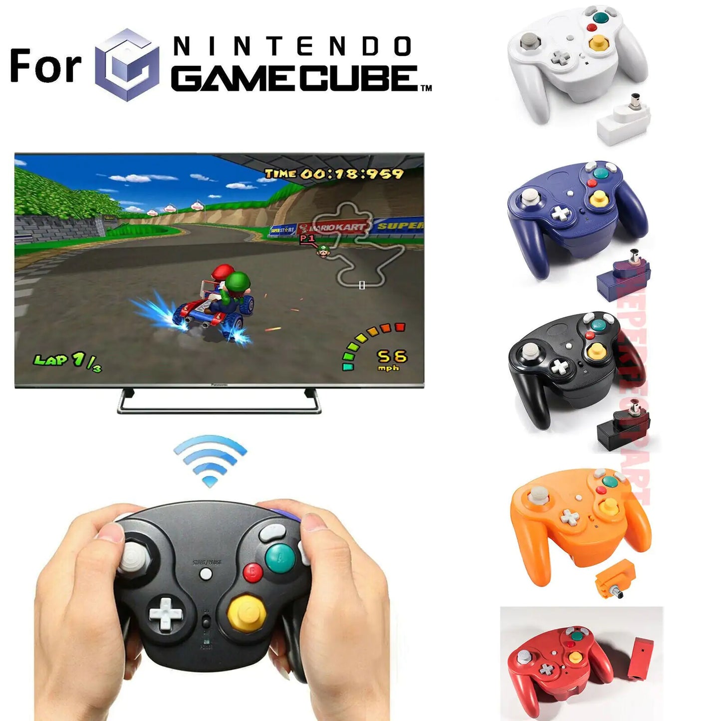 Gamecube Wireless Controller (Non-licensed) (Variatons)